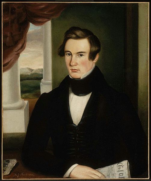 A Man 1840 by Martin Johnson Heade (1819-1904)  Museum of-Fine Arts Boston